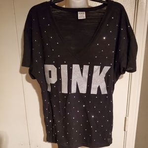 Large pink by Victoria Secret diamond v neck shirt